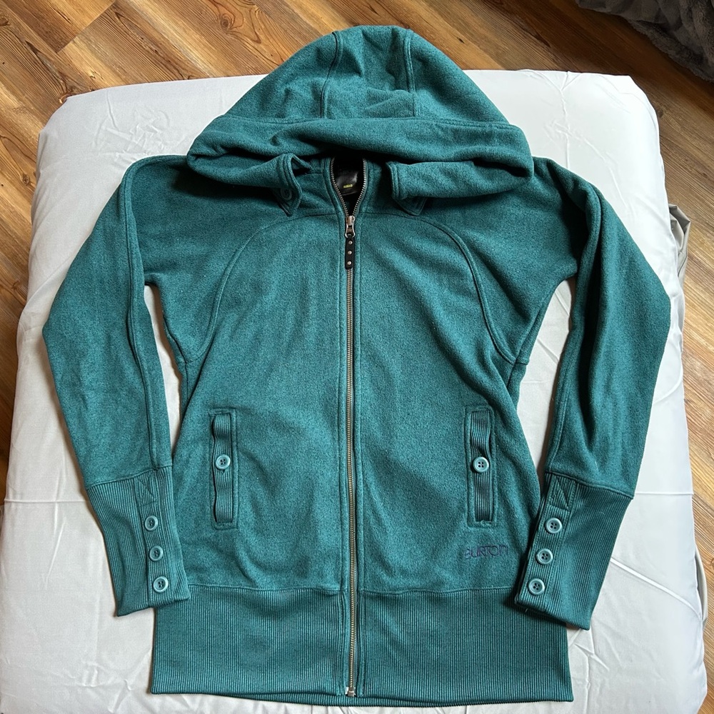 Burton Women’s Teal Zip-Up Hoodie